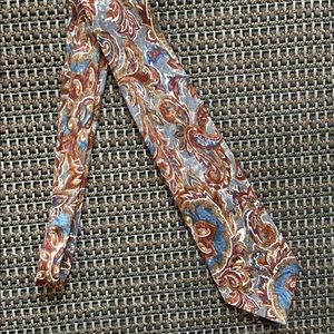 2/$25⚡️Architect Brown Floral 100% Silk Necktie 👔